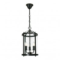 Lighting Inspiration-Manor Medium 3/LT Chain Pendant - Bronze / Chrome